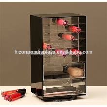 Lipstick Wholesale Merchandising Supply Custom Rotating 2-Way Acrylic Cosmetic Shop Equipment For Sale